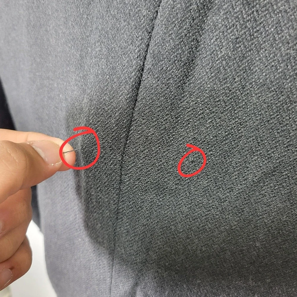 Pronto Uomo Men's Sport Coat Blazer Two Button‎ Charcoal Herringbone Lambs 46R